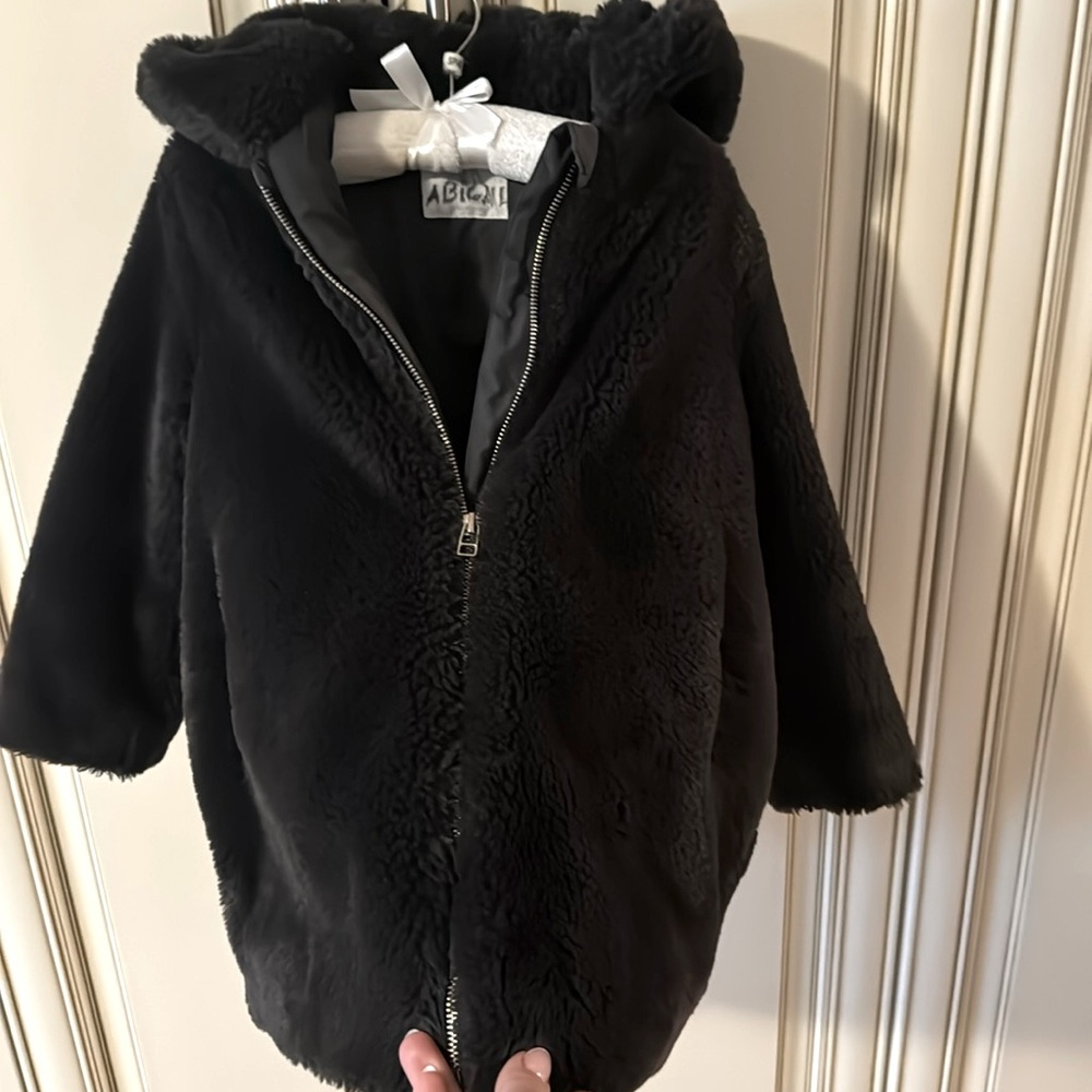 Zara Teddy coat , size 6.